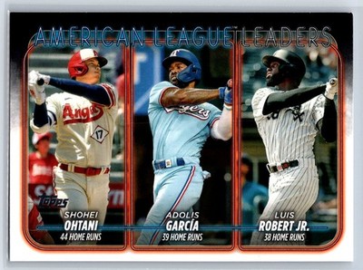 2024 Topps AL Home Run Leaders Shohei Ohtani Adolis Garcia Luis Robert Jr. #179