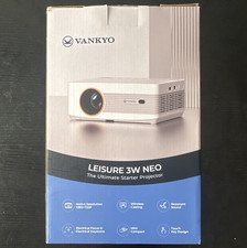 VANKYO Leisure 3W Neo 720p LPD Projector 700 ANSI HDMI USB Speakers White