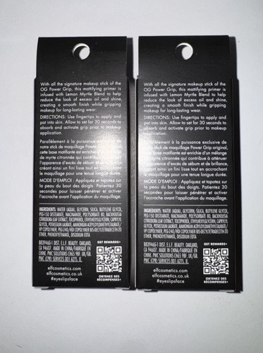 2X ELF Cosmetics Power Grip Matte Primer 0.5 oz NIB - Picture 2 of 2