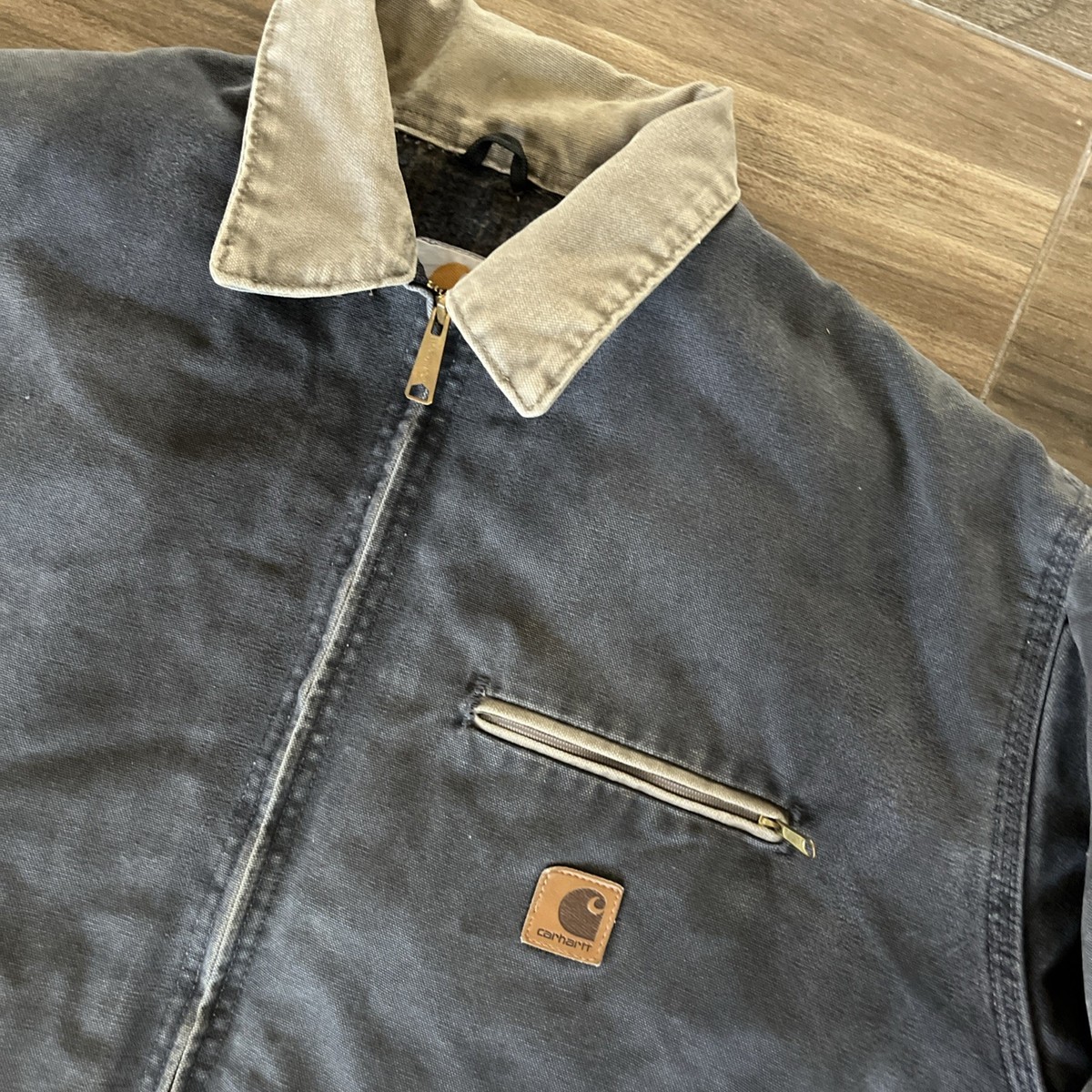Carhartt J97 PTL グレー カバーオール Vintage Carhartt Jacket Mens 2XL Gray Blanket Lined Detroit