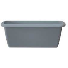 Blumenkasten OLIVA 60 cm Balkonkasten Geländerkasten Pflanzkasten steingrau