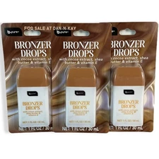 B.Pure Bronzer Drops w Cocoa Extract Shea Butter & Vitamin E 3 Piece Set