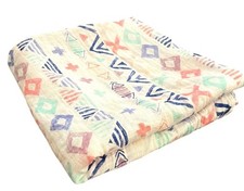 Aden  Anais Muslin Swaddle Blanket 44x44 Tribal Geometric Print Cotton Baby