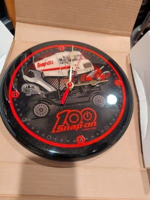 Snap-On 100th Anniversary 2020 Collectible Black Red Advertising Wall Clock