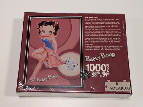 Betty Boop And Dog 1000 Piece Jigsaw Puzzle Aquarius 20” X 27” NEW SEALED - Bild 2 von 3