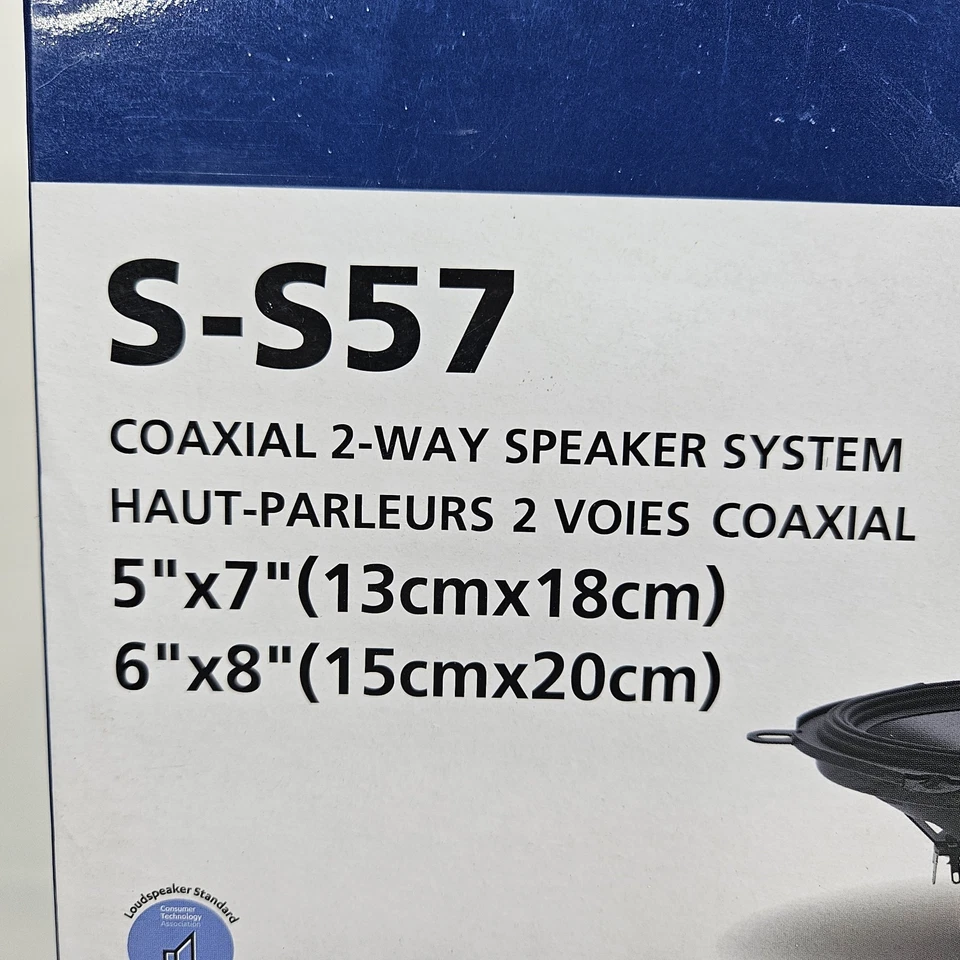 Alpine Car Speakers S-S57 230W Peak 75W RMS 6x8"/5x7" Type S Series 2Way Coaxial - Image 3 of 4