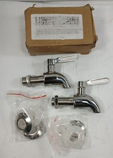 1 CAJA NUEVA DE 2 GRIFOS DISPENSADORES DE BEBIDAS DE ACERO INOXIDABLE NUEVO EN CAJA ***HACER OFERTA***