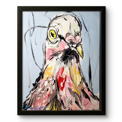 Aleph Original Art 14x11 Abstract Expressionist Original Painting on Canvas