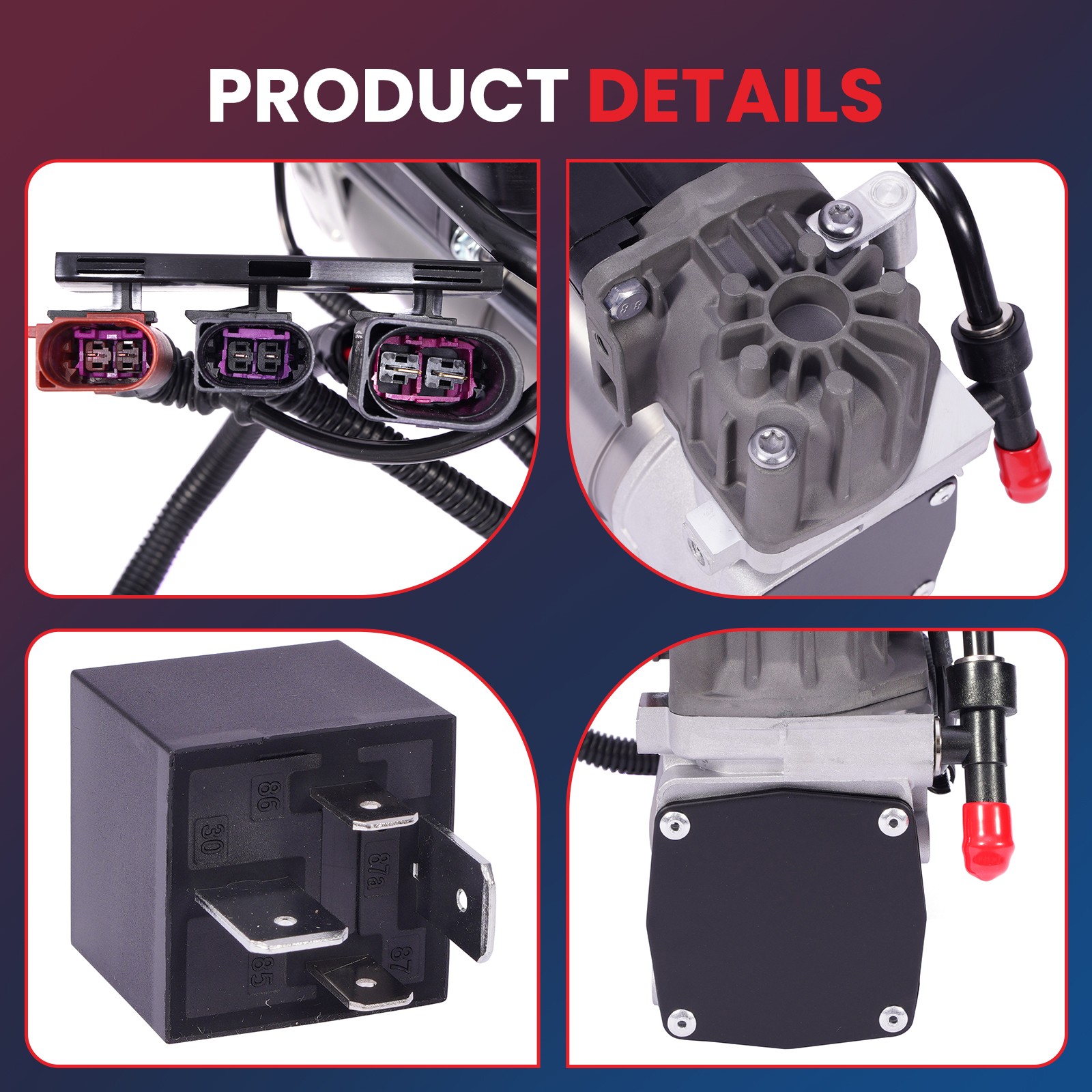 Air Suspension Compressor for Bentley Continental Flying Spur VW Phaeton