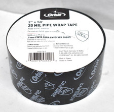 Orbit Sprinkler System 20 Mil Pipe Wrap Tape Black 2" x 50' Roll 53550-28
