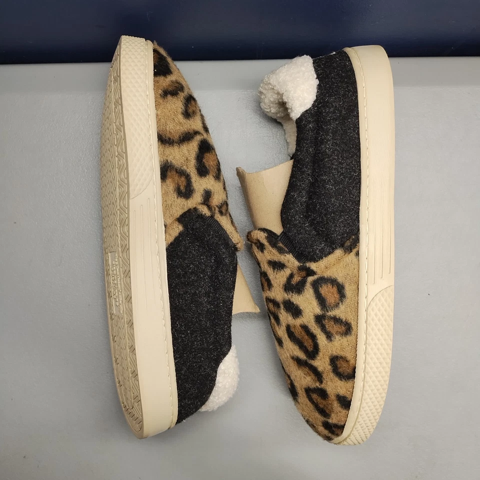 Zapatillas Dearfoams para mujer talla 7 estampado de guepardo múltiple piel sintética cómodas sin cordones Foto 3 de 4