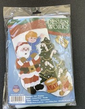 Felt Embroidery Kit Design Works Reach For The Star Christmas Stocking 5057