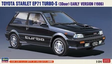 Hasegawa 20687 1/24 1986 Toyota Starlet EP71 Turbo-S Early Version 3-Door Car (L