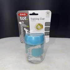 OXO Tot Training Cup 7 oz Flow Control Lid Teal NEW