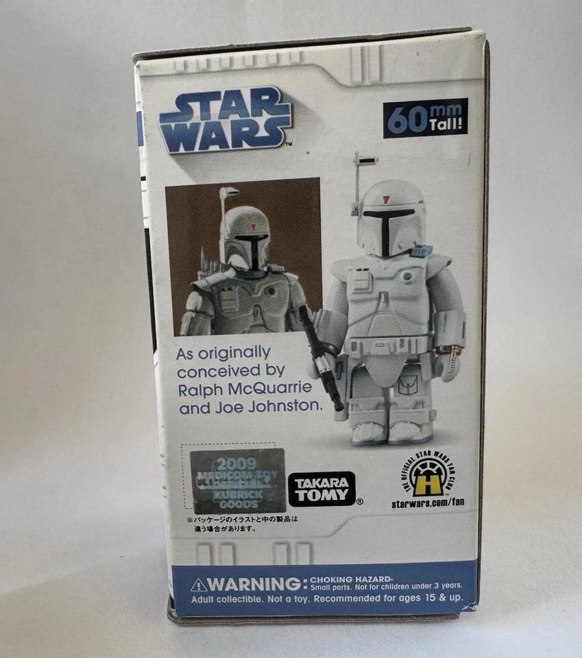 Star Wars Kubrick Boba Fett Colección Johnston Y McQuarrie Japón Medicom Nuevo Foto 2 de 4