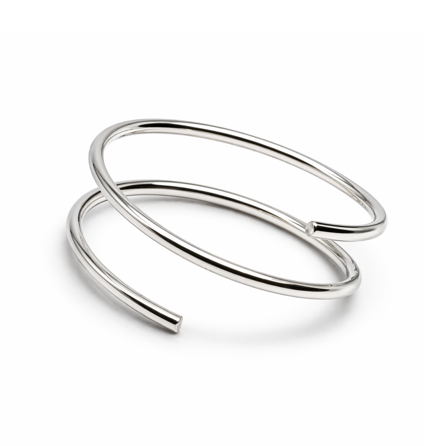 Double Nose Ring Illusion Hoop 925 Sterling Silver 8mm 22G Fake Septum Cartilage