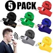 Whistle with Lanyard for Lifeguard Coach Sport Referees Training Outdoor Camping