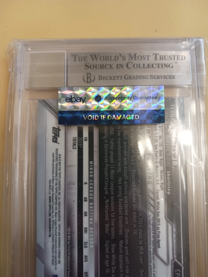 Fernando Tatis Jr 2016 Auto Bowman Cromo Foto 4 de 4