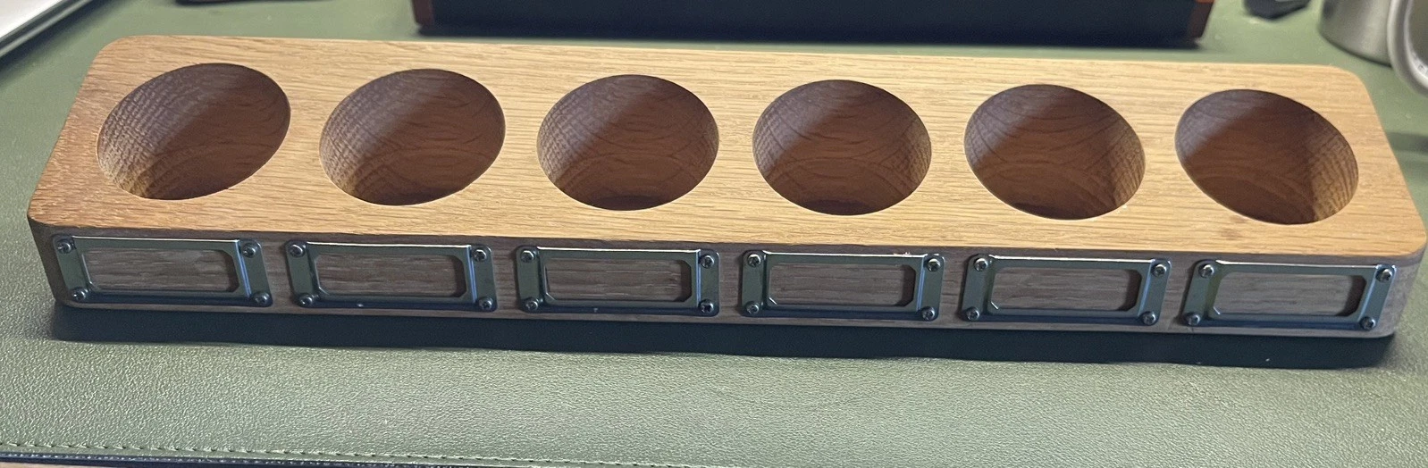 Jme by Jamie Oliver The Line Up Oak Spice Rack For 6 Jars Can Be Wall Mounted