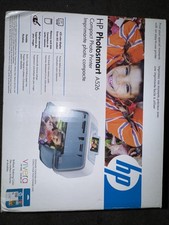 HP Photosmart A526 Photo Inkjet Printer Compact Photo Printer w/Ink NEW.