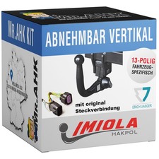 Anhängerkupplung vert. abnehmbar für BMW X1 U11 ab 22 + 13polig spezifisch