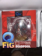 2015 Q-Fig Loot Crate Quantum Mechanix Qmx Marvel Exclusive Deadpool Figure New