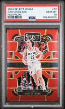 2024 Panini Select WNBA Concourse Red Prizm #72 Caitlin Clark /149 (RC) PSA 10 