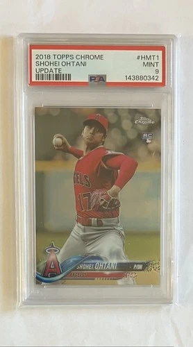 2018 Topps Chrome Update Shohei Ohtani Rookie Card #HMT1 PSA 9 MINT L.A. Angels