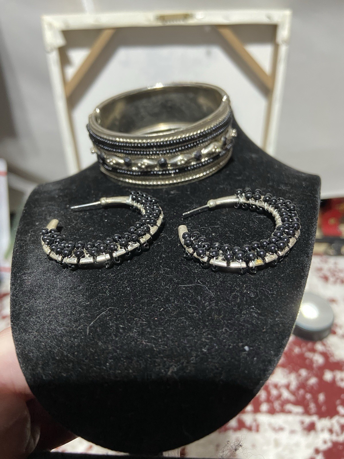 Middle Eastern/Boho Inspired Bangle And Pierced E… - image 1