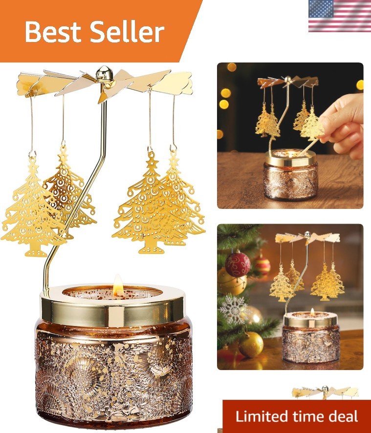 Decorative Scented Rotatable Candle Unique Gift for Women Mo