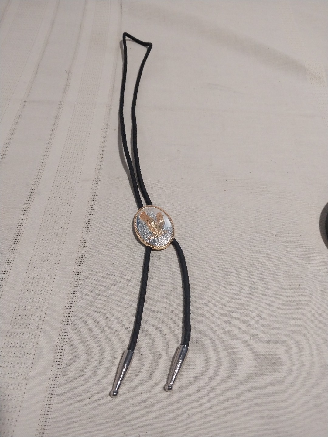 Solid Brass Ivan Bolo Tie Featuring a Soaring Eag… - image 3