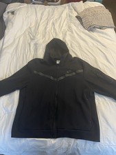 Nike Tech Fleece Hoodie Mens XXL Black Hooded Sweatshirt Jacket Full Zip Up