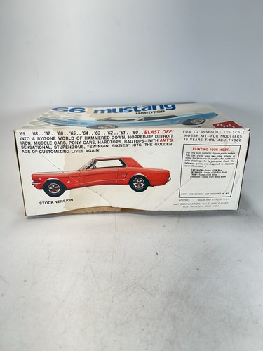 Ford Mustang 1966 2-Türer Hardtop 1/25 Scale AMT Kit, Build It Stock or Custom - Bild 12 von 16