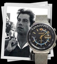   VINTAGE ORIENT 38MM, AUTOMATIC, 3 PUSHERS, ROTATING INNER BEZEL, JAPAN WATCH