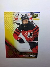 2022 UD Prospectous Momentous Electric Yellow 38/149 Melodie Daoust #PM-48 PWHL
