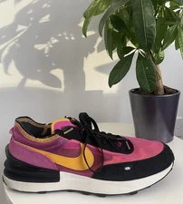 NIKE WAFFLE ONE ACTIVE FUCHSIA-UNIVERSITY GOLD PURPLE DA7995-600| Men 10.5