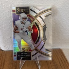 2023 Panini Select - Premier Level Emari Demercado #160 Silver Prizm Die-Cut RC