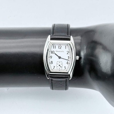 Tiffany Classic Tonneau Watch Small Seconds Quartz Ladies Working