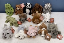 Lot Of 14 Lou Rankin Mini Friends Plush Stuffed Animals w/ Tags, Alligator, Pig