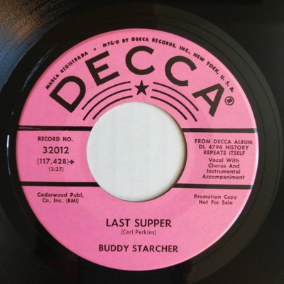 Buddy Starcher - Last Supper / The Fall Of A Nation (7'', Single, Promo)