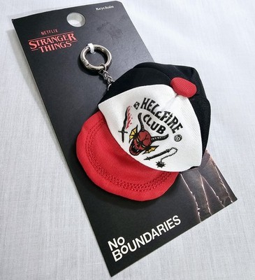 Netflix Stranger Things Hellfire Club Ballcap Hat Keychain Zip Storage Change ID