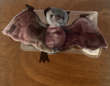 TY Beanie Babies BATTY the Bat 1998 Retired Tie-Dye Plush Canadian Tag Vintage