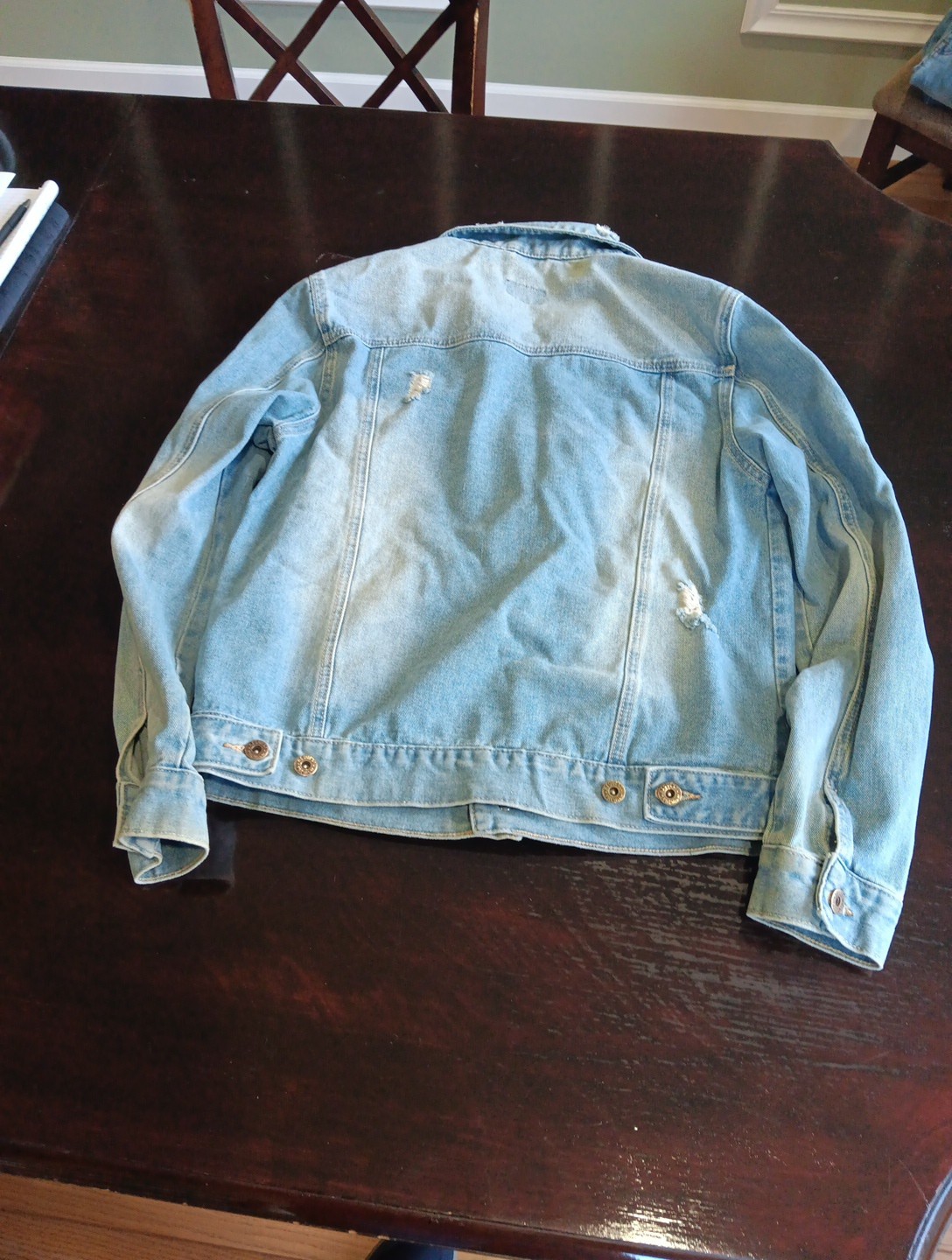 Request Premium Distressed Denim Jacket ~ Men's  … - image 5