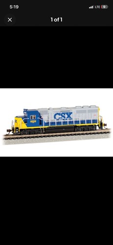 Bachmann Escala N EMD GP40 ~ CSX #6059 YN2 ~ Sonido DCC ~ 66361 | Zustand: Used