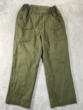 Vintage Boy Scouts Of America Pants Men's 32 Green Cargo Uniform Stretch