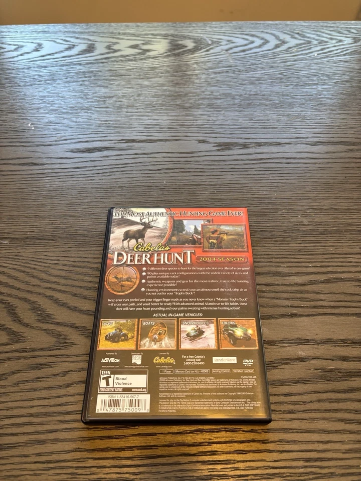 Complete Cabela's Deer Hunt: 2004 Season Sony PlayStation 2 PS2 2003 - Image 2 of 4