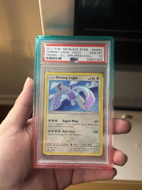 Pokémon TCG 2017 SM Black Star Promo Shining Lugia SM82 Holo PSA 10