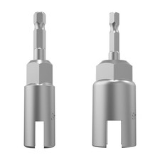 2 Pack 13mm,19mm 1/4 Inch Hex Shank Nut Driver Power Wing Nut Driver Set Bi...