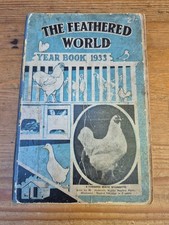 Vintage The Feathered World Year Book for 1933 Lewer O Thompson A P Poultry 