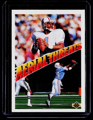 1991 Upper Deck #33 Warren Moon / Drew Hill F21